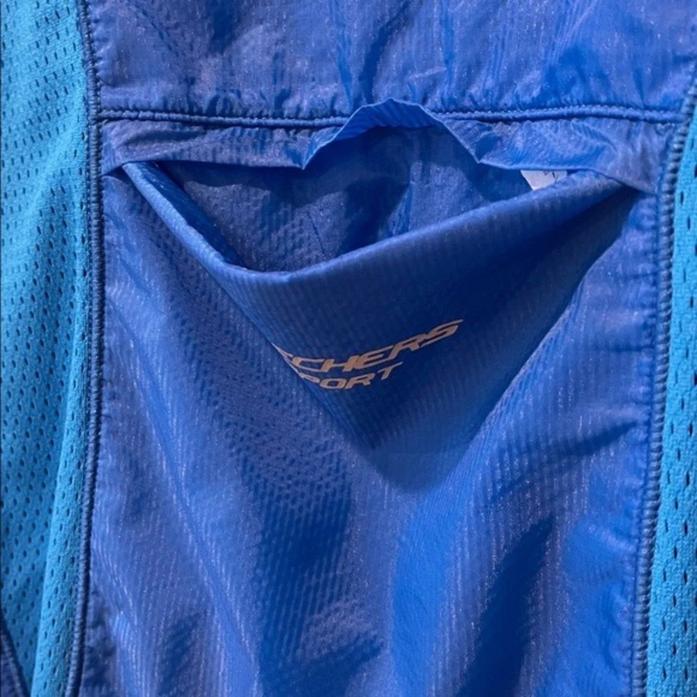 Skechers‎ Cobalt Blue Nylon Hooded Jacket XL